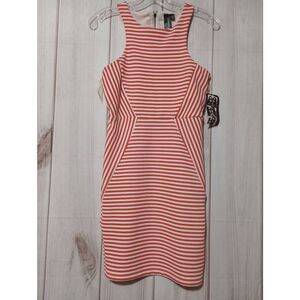 Trixxi Dress Ladies‎ 3 Coral White Cut Out Back